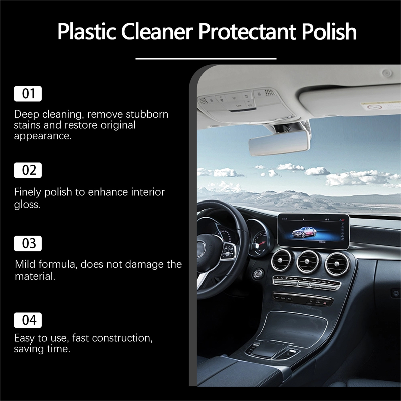 💧 No-Rinse Car Interior Cleaner & Polish – Multifunctional Quick Shine