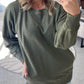 🧥 Ribbed Pattern Pullover – Pockets for Hands & Essentials