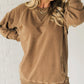 🧥 Ribbed Pattern Pullover – Pockets for Hands & Essentials