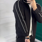 🏃 Classic Side Stripes Tracksuit – Retro Sporty Style for Men/Women