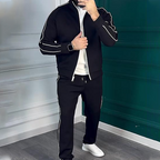 🏃 Classic Side Stripes Tracksuit – Retro Sporty Style for Men/Women