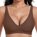 🤗 No More Underwire Discomfort! 😎Deep V Push - up Bra – Seamless & Wirefree✨
