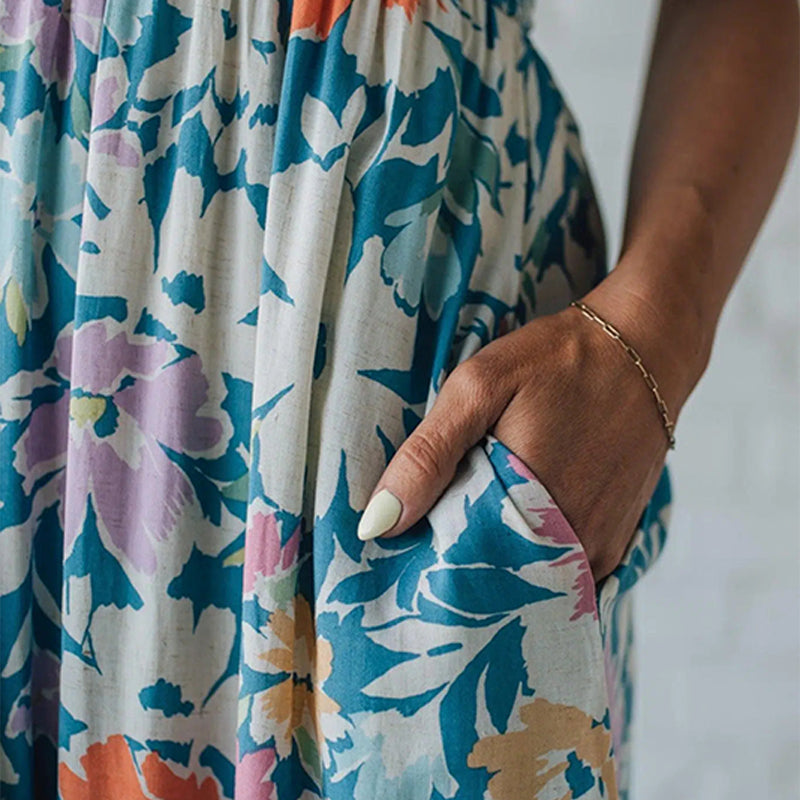 Women's Flowy Floral Strap Dress – Lightweight Fabric & Feminine Vibe💃