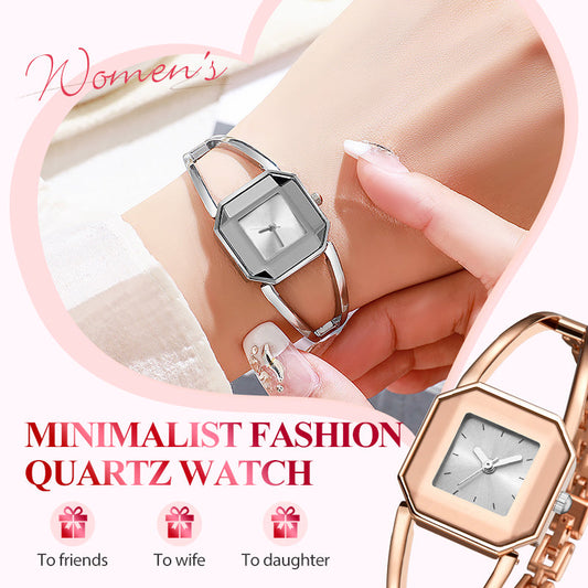 ⌚️Minimalist Fashion Square Dial Quartz Watch – Sleek Lines & Timeless Appeal
