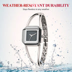 ⌚️Minimalist Fashion Square Dial Quartz Watch – Sleek Lines & Timeless Appeal