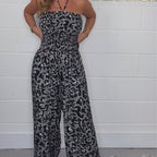Trendy Women's Leopard Print Loose Jumpsuit – Comfortable & Fashionable