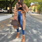 🧥Women's Hooded Long Sweatshirt – Cozy Layers for Cool Days