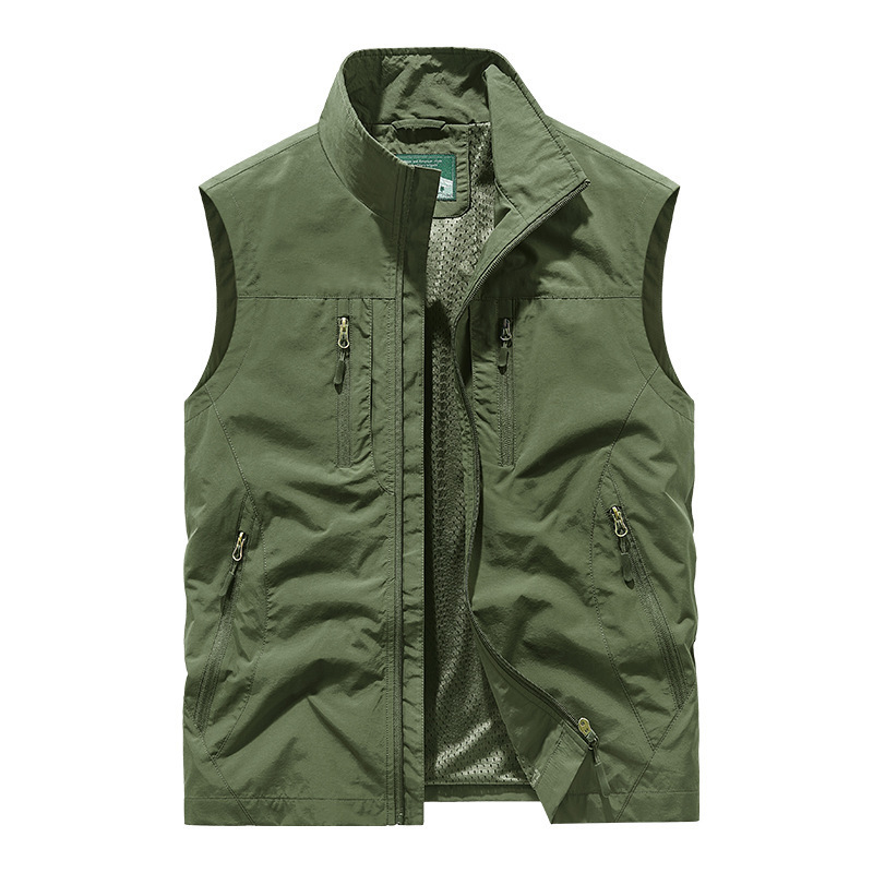 👕 Oversized Men's Sleeveless Vest Jacket – Roomy Fit, Functional Pockets, Trendy Street Style ✨