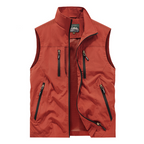 👕 Oversized Men's Sleeveless Vest Jacket – Roomy Fit, Functional Pockets, Trendy Street Style ✨