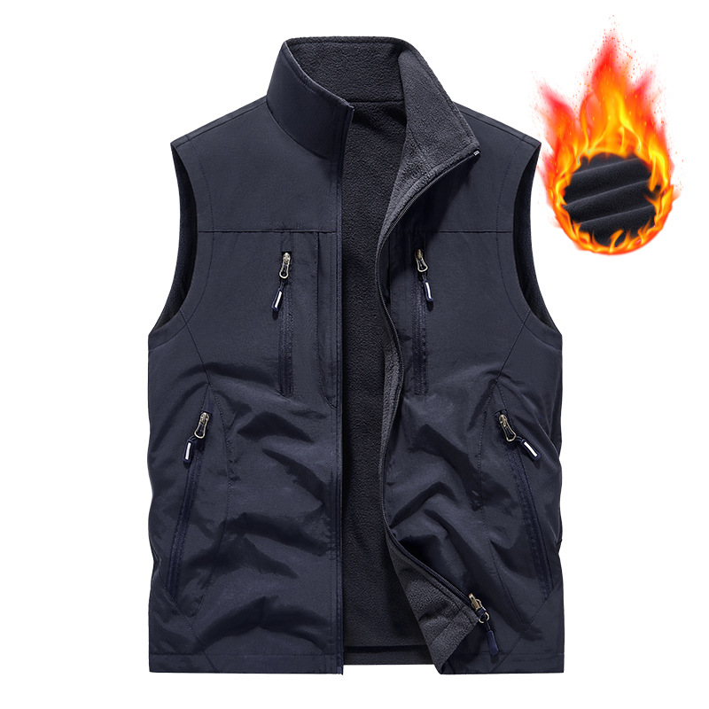 👕 Oversized Men's Sleeveless Vest Jacket – Roomy Fit, Functional Pockets, Trendy Street Style ✨