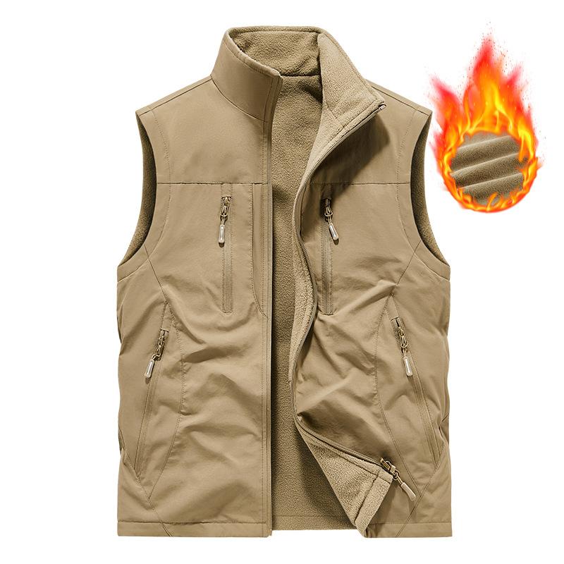 👕 Oversized Men's Sleeveless Vest Jacket – Roomy Fit, Functional Pockets, Trendy Street Style ✨