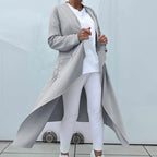 🌟 Women's Long Sleeve Open Front Cardigan – Irregular Drape Design, Casual Loose Layering Essential 👗