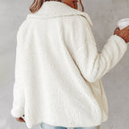 Cozy Leopard-Trim Coat 🐆 – Oversized & Soft, Perfect for Brunch/Lounge Days