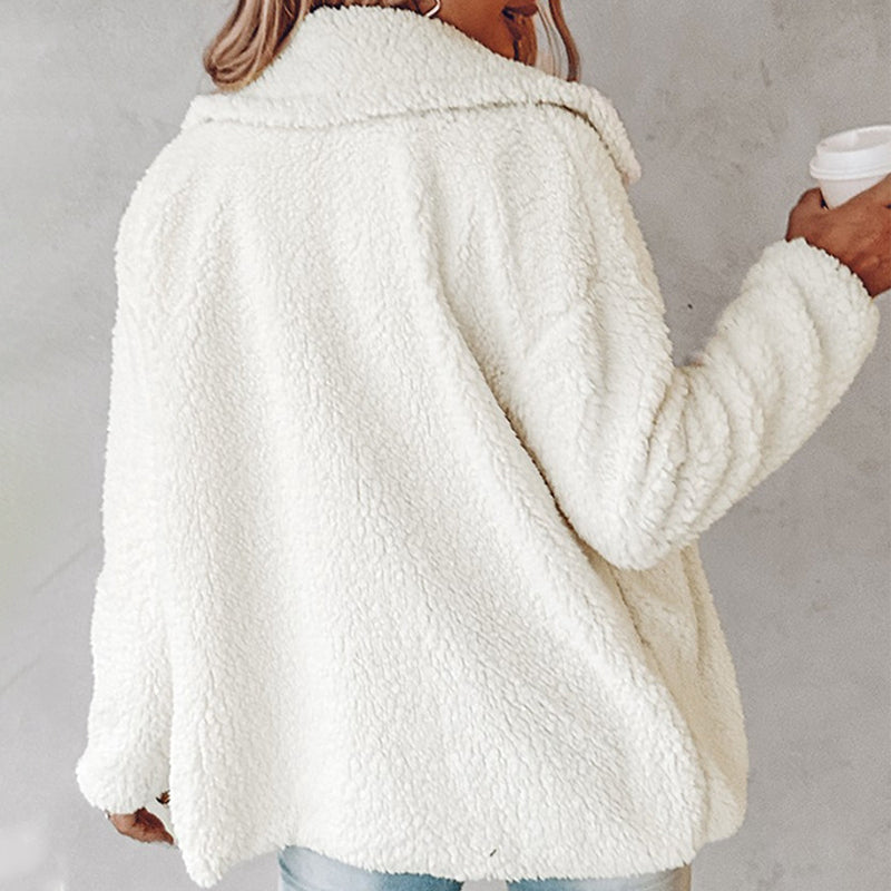 Cozy Leopard-Trim Coat 🐆 – Oversized & Soft, Perfect for Brunch/Lounge Days