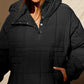 Women's Winter Warm Loose Hoodie Coat ✨ – Contrast Drawstring + Hoodie Style, Stylish for Dates & Shopping 🛍️