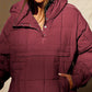 Women's Winter Warm Loose Hoodie Coat ✨ – Contrast Drawstring + Hoodie Style, Stylish for Dates & Shopping 🛍️