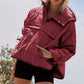 Women's Winter Warm Loose Hoodie Coat ✨ – Contrast Drawstring + Hoodie Style, Stylish for Dates & Shopping 🛍️