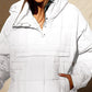 Women's Winter Warm Loose Hoodie Coat ✨ – Contrast Drawstring + Hoodie Style, Stylish for Dates & Shopping 🛍️