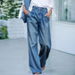 Women's Washed Casual Jeans 👖 – High-Waist Slim Fit, Hides Hips for Daily Commute & Dates 💼