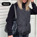 Women's Knit Patchwork Puffy Jacket ✨ – Unique Knit Panels + Puffy Silhouette, Stylish for Café Dates & Street Shoots 🛍️