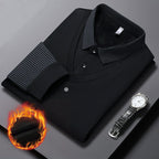 Men's Lapel Faux Two-Piece Knitted Shirt 👔🧶✨ – Casual Comfy Knit Top, Great for Daily Wear & Office Outfits