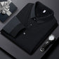 Men's Lapel Faux Two-Piece Knitted Shirt 👔🧶✨ – Casual Comfy Knit Top, Great for Daily Wear & Office Outfits