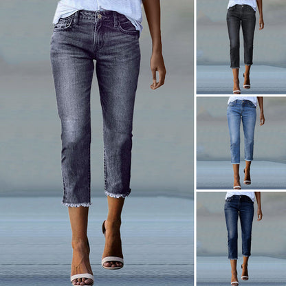 Women’s Timeless High-Waist Jeans 👖💼 – Skin-Friendly Wrinkle-Resistant Fabric, Slimming Fit & Long-Leg Effect, Elegant for Office & Daily