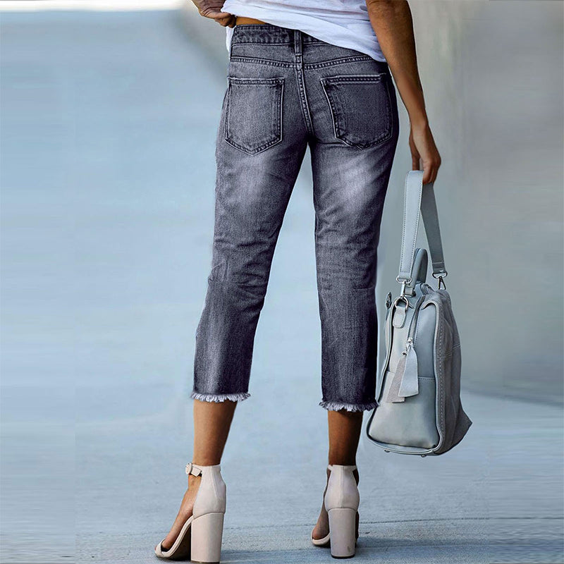 Women’s Timeless High-Waist Jeans 👖💼 – Skin-Friendly Wrinkle-Resistant Fabric, Slimming Fit & Long-Leg Effect, Elegant for Office & Daily