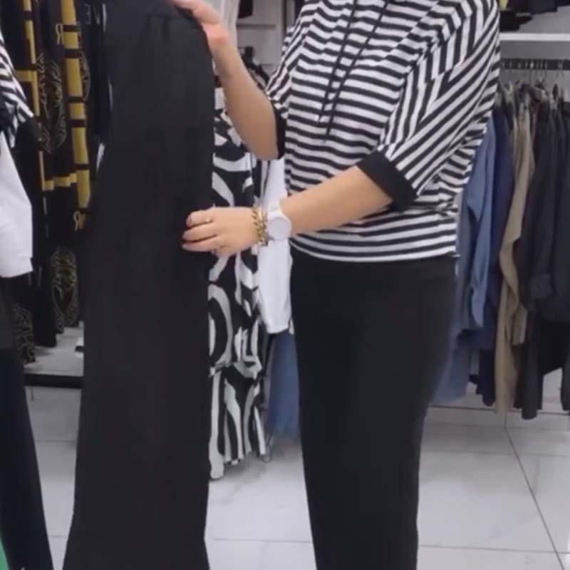 Women's Striped Top & Solid Pants Set ✨🩱 – Chic Striped-Solid Combo, Soft Fabric, Perfect for Casual Hangouts & Weekends