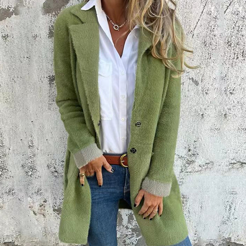 Women's Classic Mid-Length Elegant Coat 🧥✨ – Timeless Style, Flattering for Autumn/Winter, Perfect for Office & Date Nights