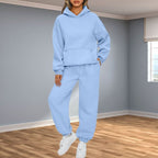 Casual Hooded 2-Piece Set 👕👖 – Soft Fabric, Easy-Match for Daily/Home