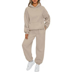 Casual Hooded 2-Piece Set 👕👖 – Soft Fabric, Easy-Match for Daily/Home