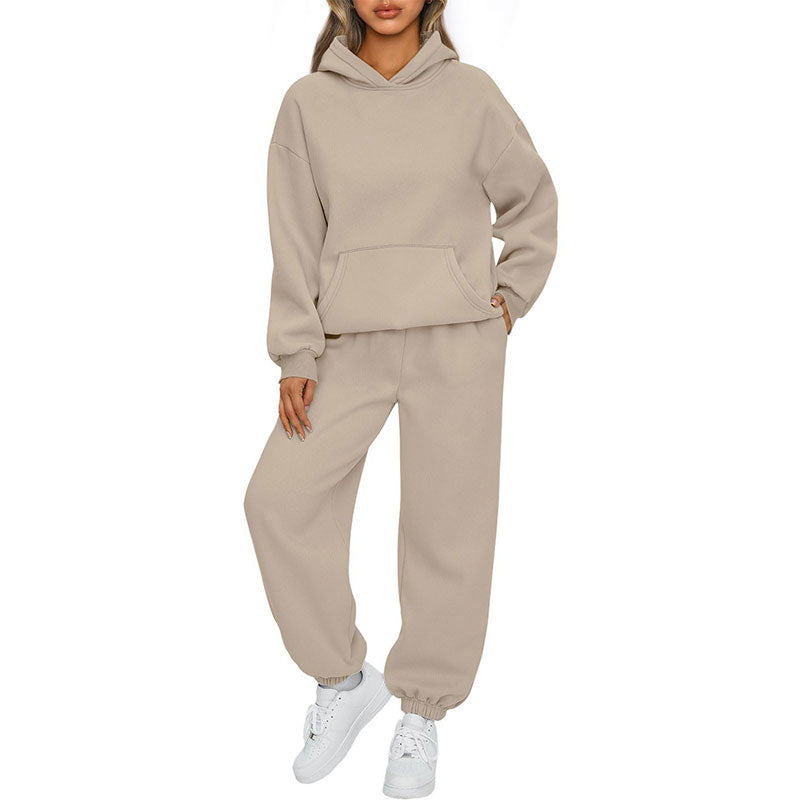 Casual Hooded 2-Piece Set 👕👖 – Soft Fabric, Easy-Match for Daily/Home