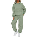 Casual Hooded 2-Piece Set 👕👖 – Soft Fabric, Easy-Match for Daily/Home