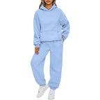 Casual Hooded 2-Piece Set 👕👖 – Soft Fabric, Easy-Match for Daily/Home