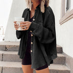 Women’s Stylish Loose Fit Jacket 🧥 – Soft Fabric, Slimming Silhouette for Daily Commute/Weekends