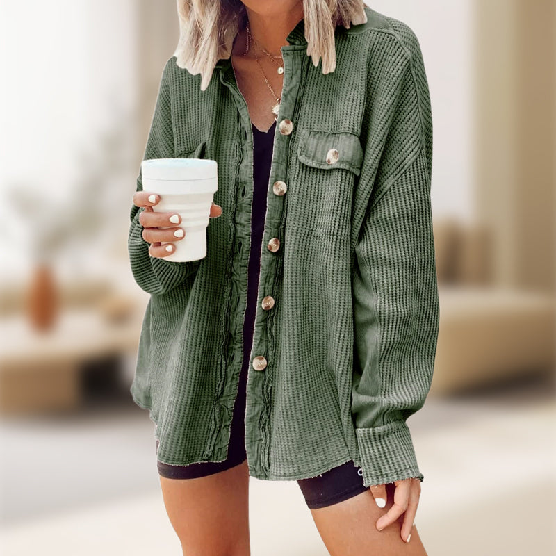 Women’s Stylish Loose Fit Jacket 🧥 – Soft Fabric, Slimming Silhouette for Daily Commute/Weekends
