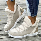 Women's Mid-Calf Snow Boots 👢 – Cozy Fleece, Anti-Slip Sole for Winter Walks/Daily