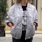 Women's Casual Quilted Oversized Jacket 🧥 – Lightweight Warmth, Slims Without Bulk for Daily Outings