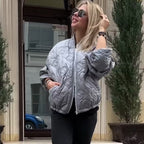 Women's Casual Quilted Oversized Jacket 🧥 – Lightweight Warmth, Slims Without Bulk for Daily Outings