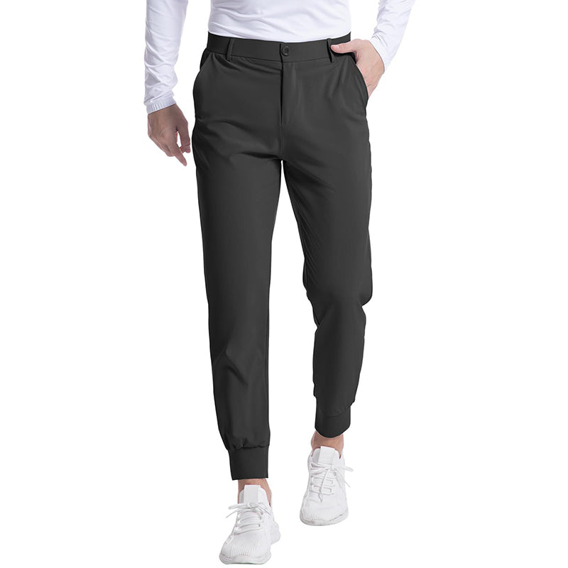 Men's Stretchy Slim Fit Joggers 👖 – 4-Way Stretch Fabric, Tapered Leg for Gym & Daily Casual