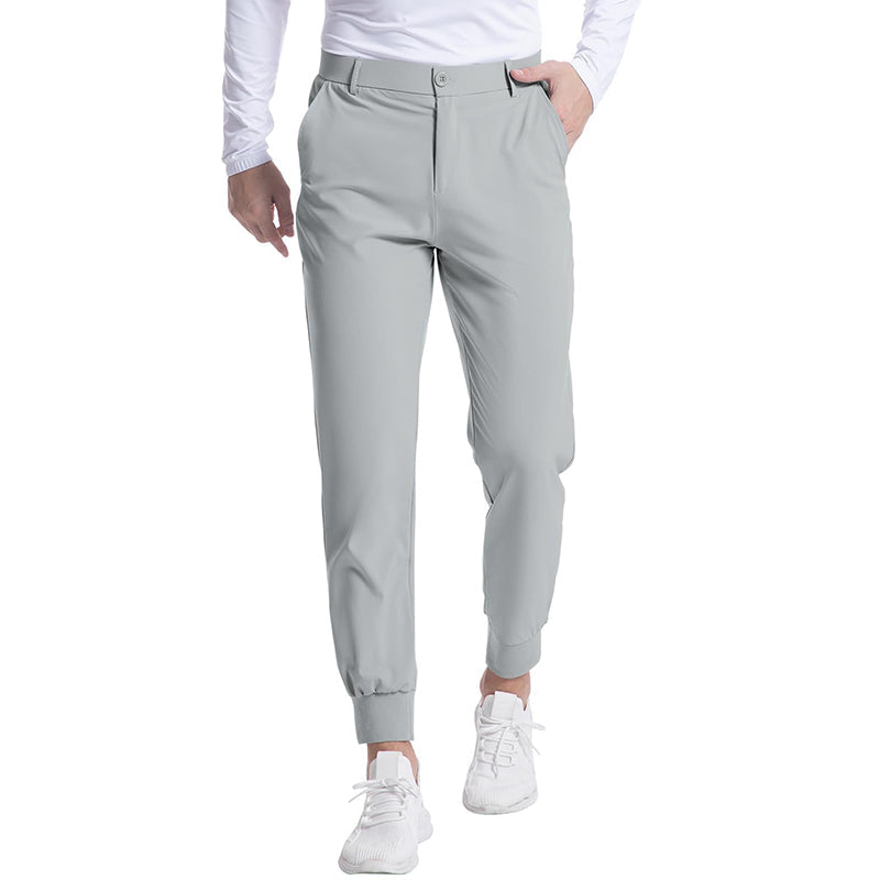 Men's Stretchy Slim Fit Joggers 👖 – 4-Way Stretch Fabric, Tapered Leg for Gym & Daily Casual