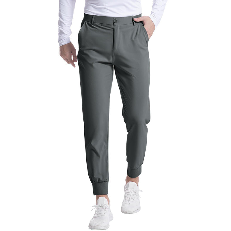 Men's Stretchy Slim Fit Joggers 👖 – 4-Way Stretch Fabric, Tapered Leg for Gym & Daily Casual