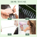 Hair Straightening & Softening Cream with Built-In Comb