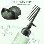 Hair Straightening & Softening Cream with Built-In Comb