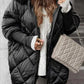 Women’s Fashion Mid-length Parka 🧥✨ – Winter Knit Sleeve Patchwork, Flattering Fit for Cold Days