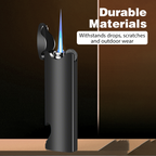 Windproof lighter with built-in bottle opener