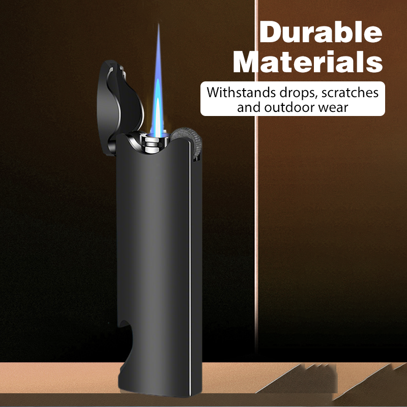 Windproof lighter with built-in bottle opener