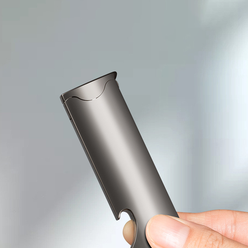 Windproof lighter with built-in bottle opener
