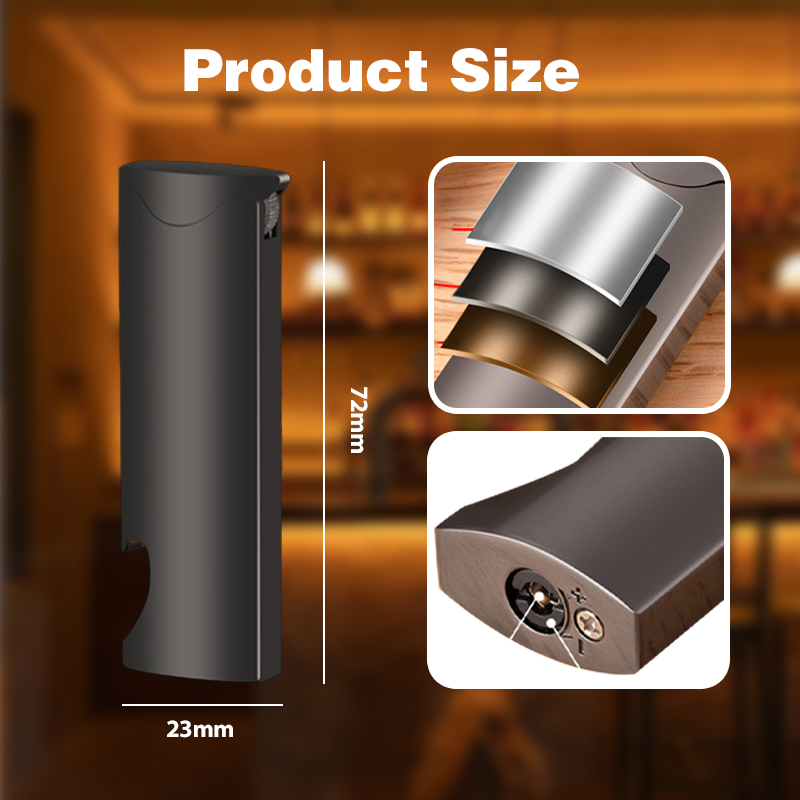 Windproof lighter with built-in bottle opener